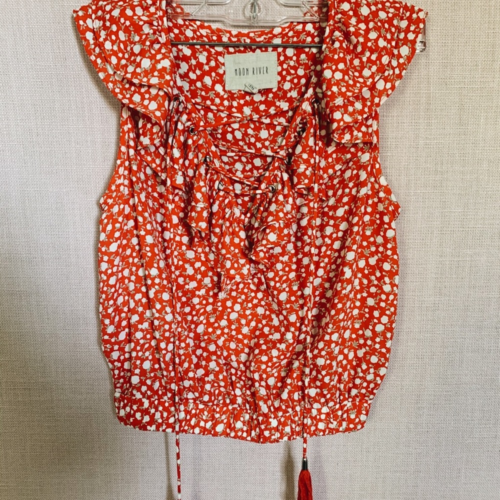 moon river flower crop top
